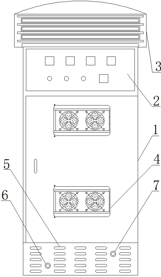 Heat-dissipation dustproof low-voltage switchgear assembly