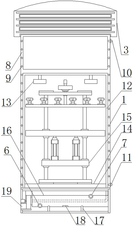 Heat-dissipation dustproof low-voltage switchgear assembly