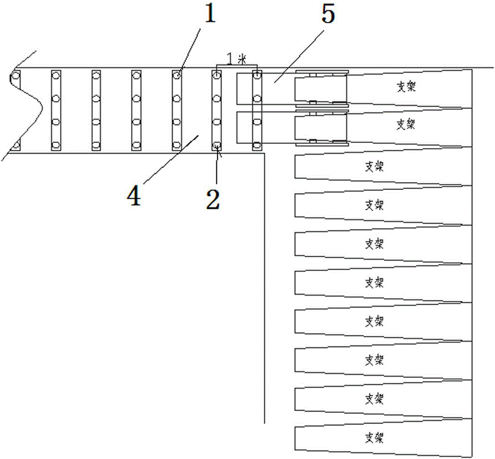 Supporting method for superhigh sections of two ends of fully-mechanized mining face