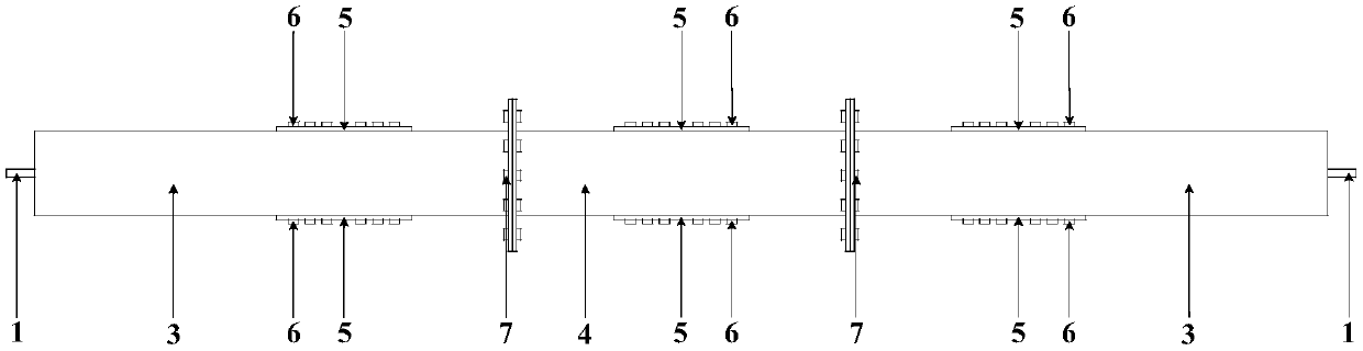 An integrally constrained segmental buckling-resistant brace with replaceable inner core