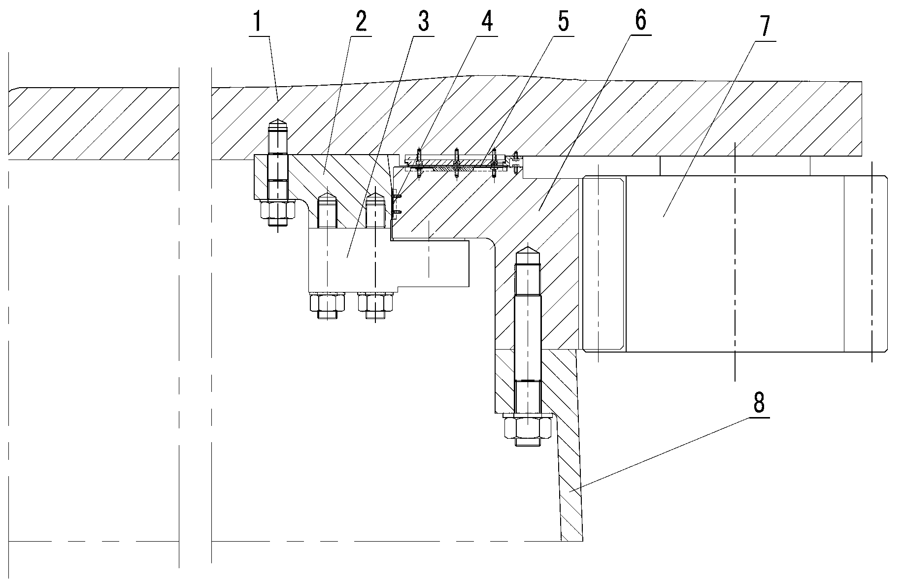 Sliding bearing type wind driven generator unit yaw system and friction plate replacement method