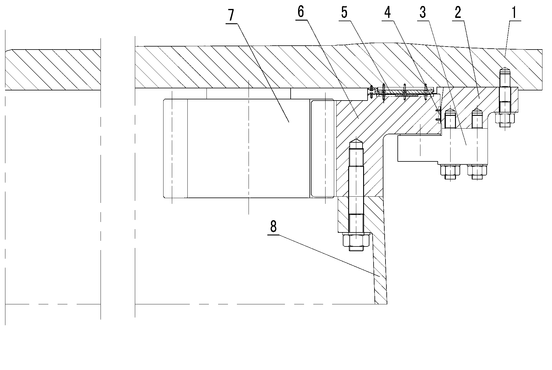 Sliding bearing type wind driven generator unit yaw system and friction plate replacement method