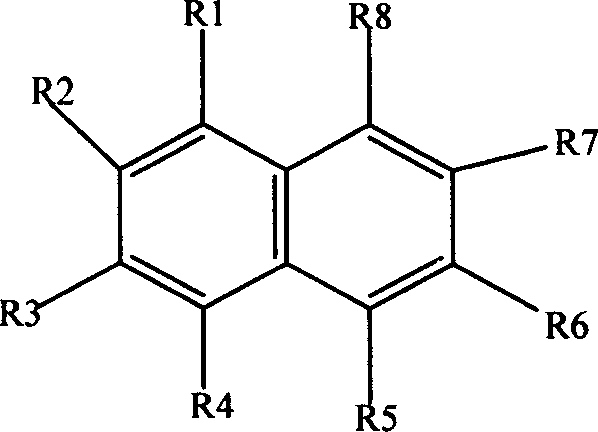 Process for preparing water-soluble polysulfonated naphthylamine