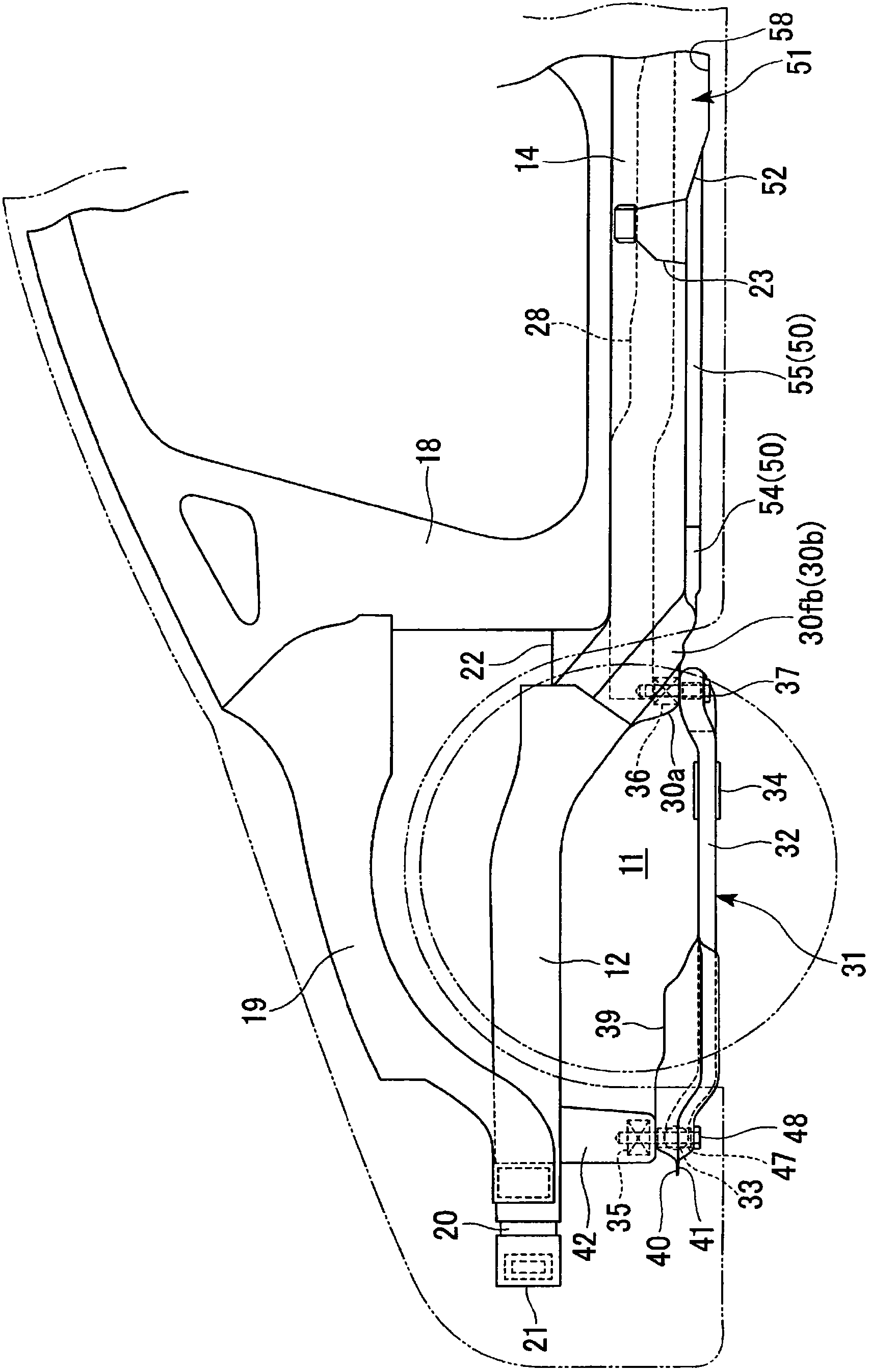 Vehicle body panel joining structure