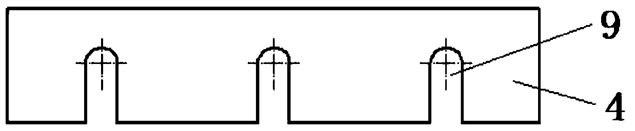 Tool for grinding planes of outer circles of cylindrical pins