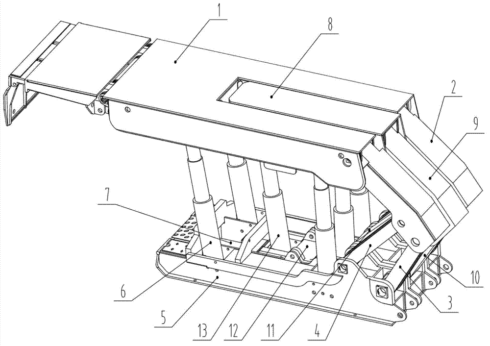 Self-moving hydraulic support