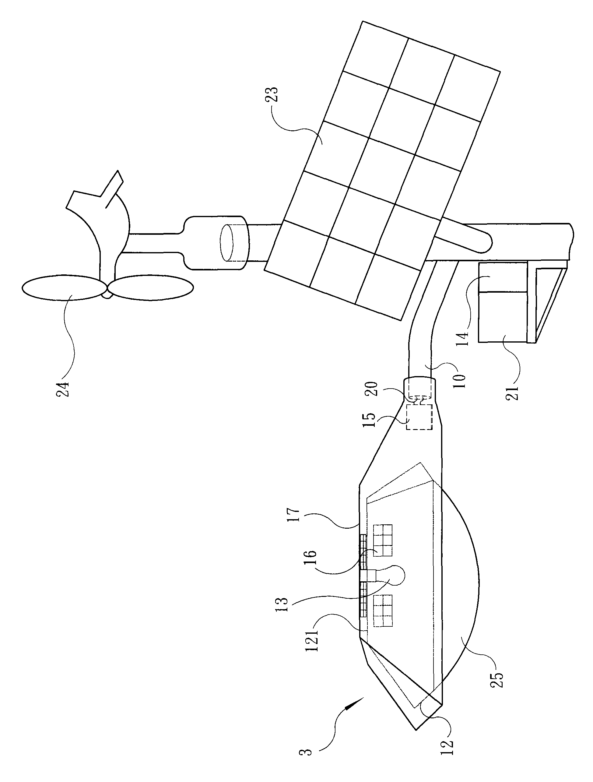 Method and device for recycling and reusing heat energy of lighting facilities