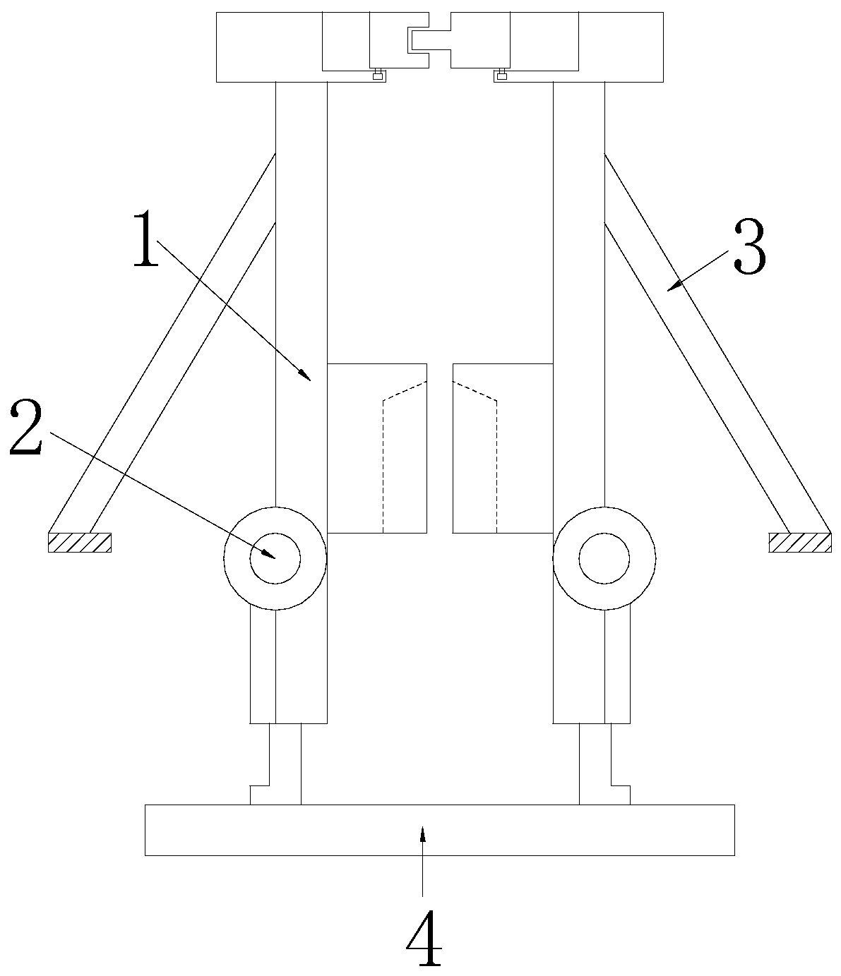 Bridge construction supporting bracket