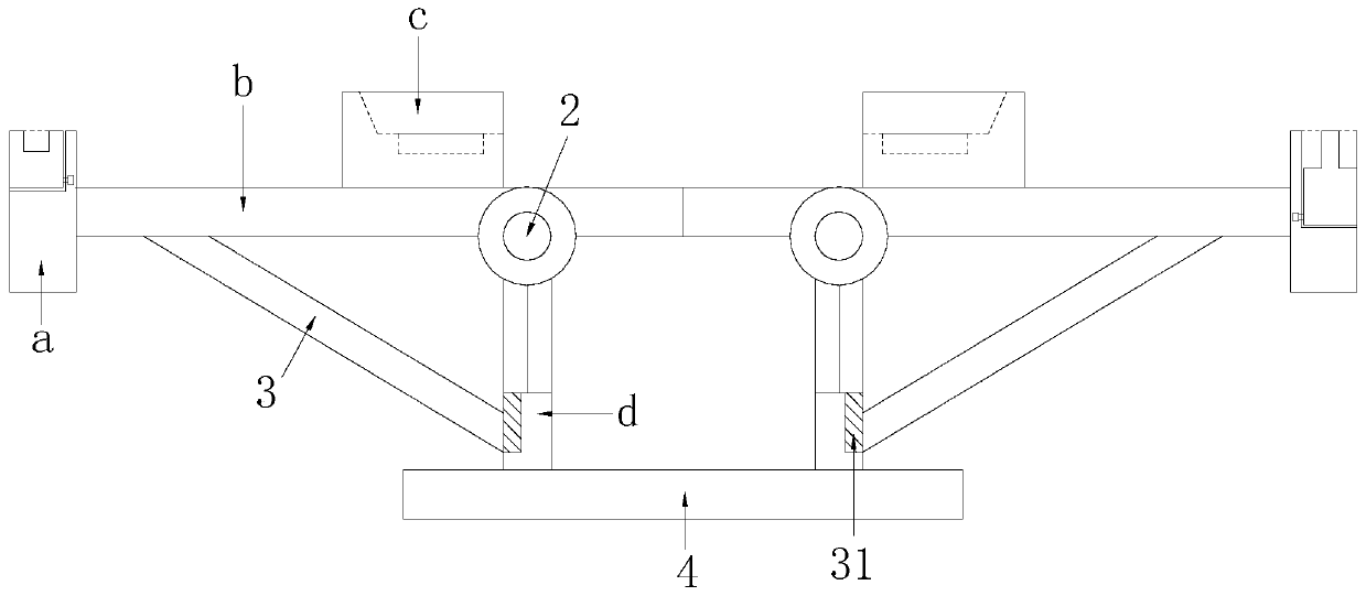 Bridge construction supporting bracket