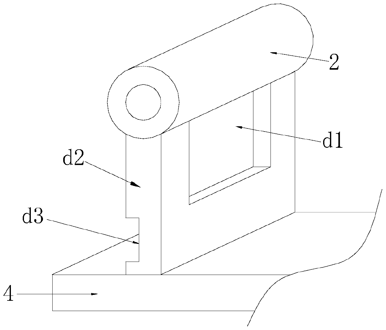 Bridge construction supporting bracket