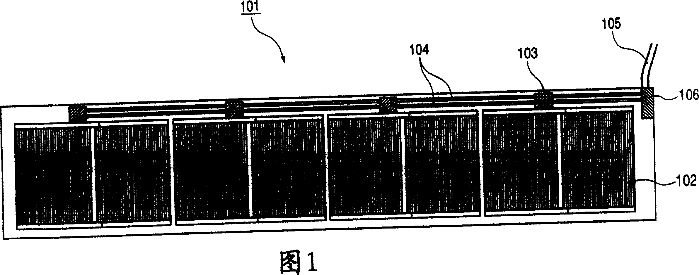 Solar cell module with power converters