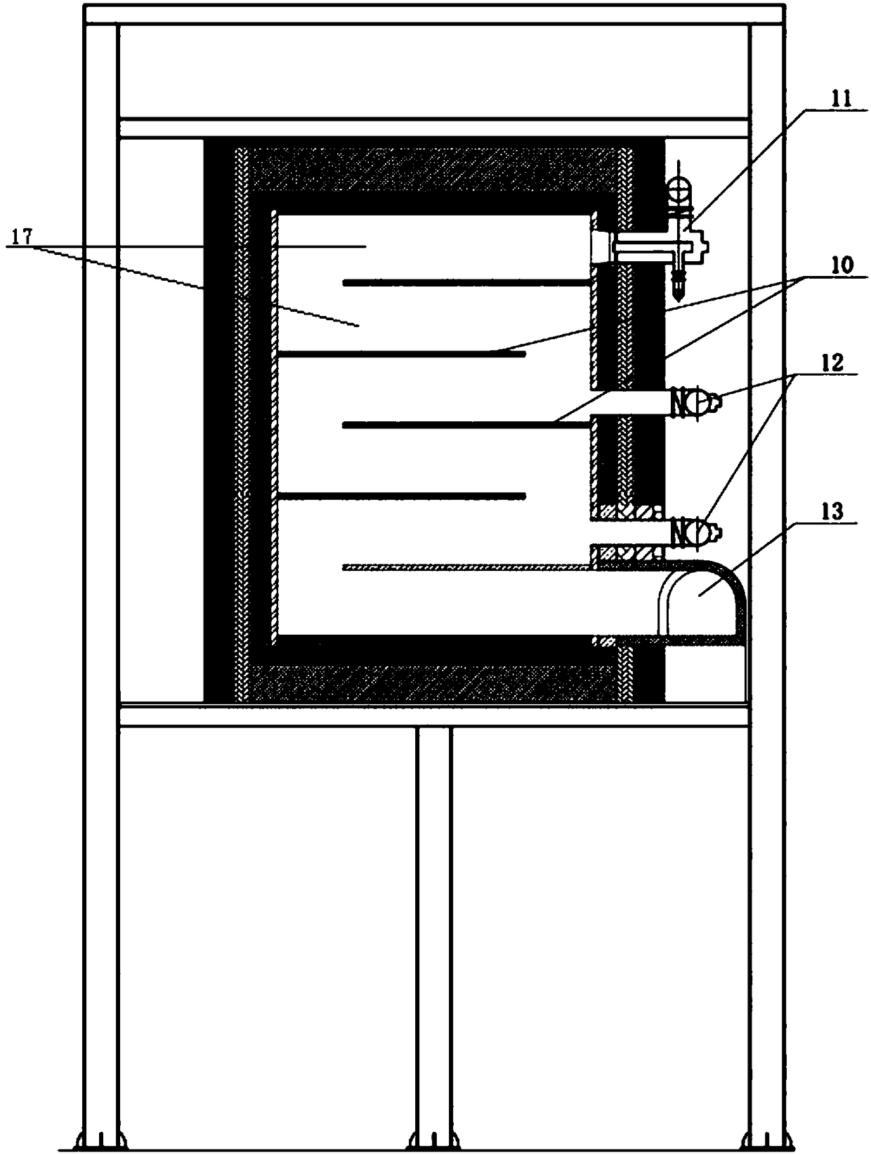 Efficient reduction coal-based vertical furnace