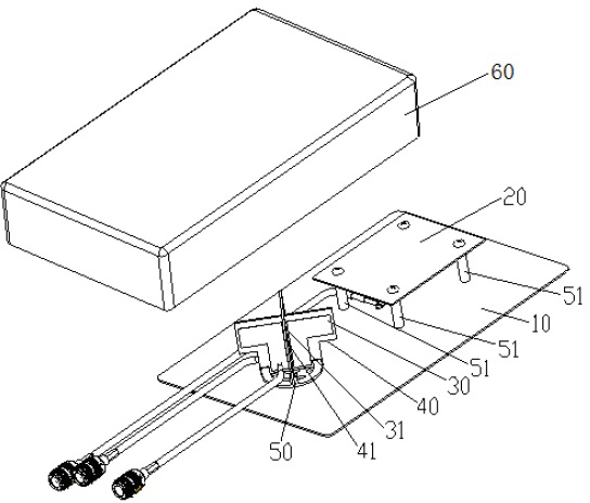 Indoor multiple input multiple output (MIMO) antenna