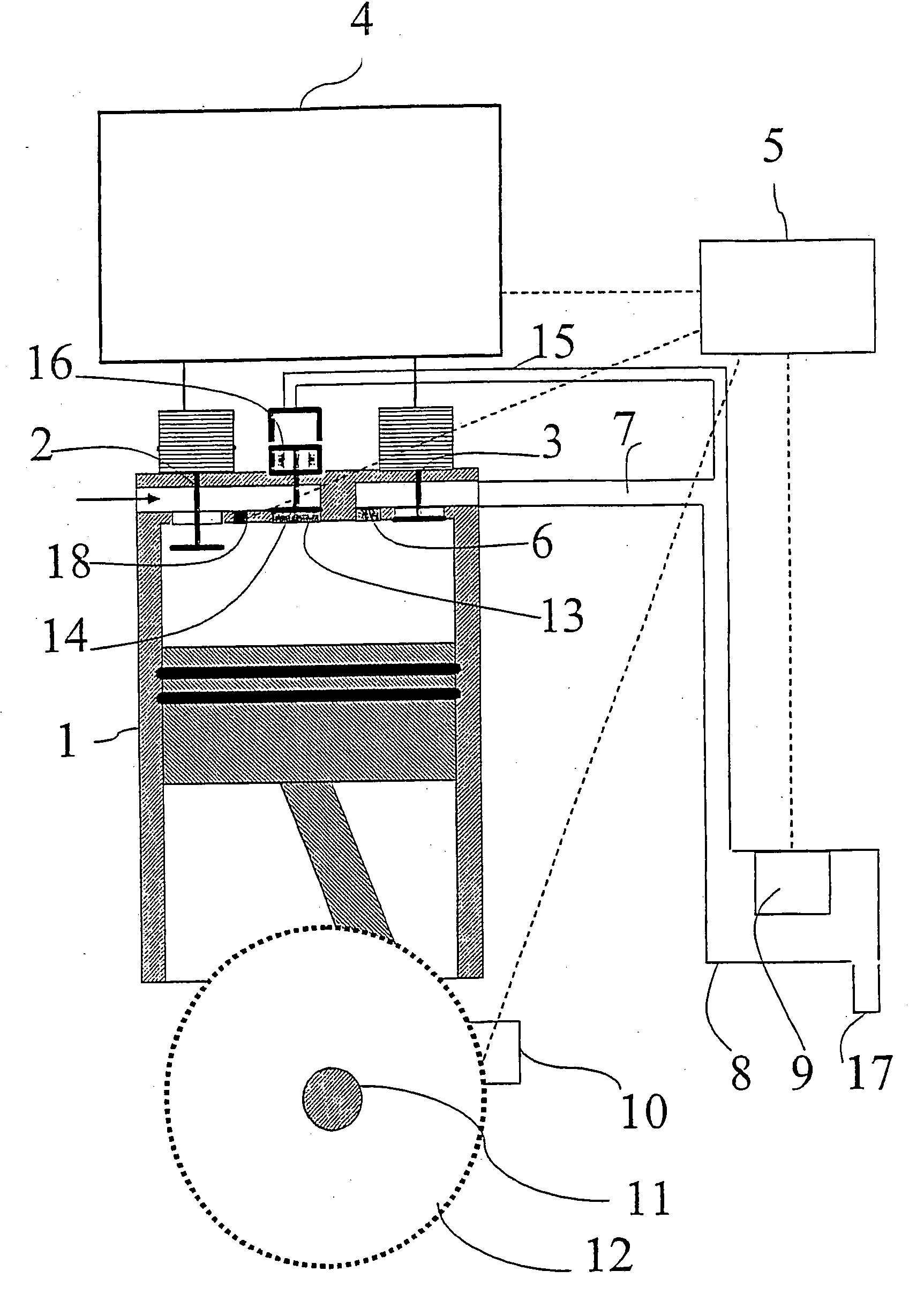 Control method for controlling the gas flow in a compressor