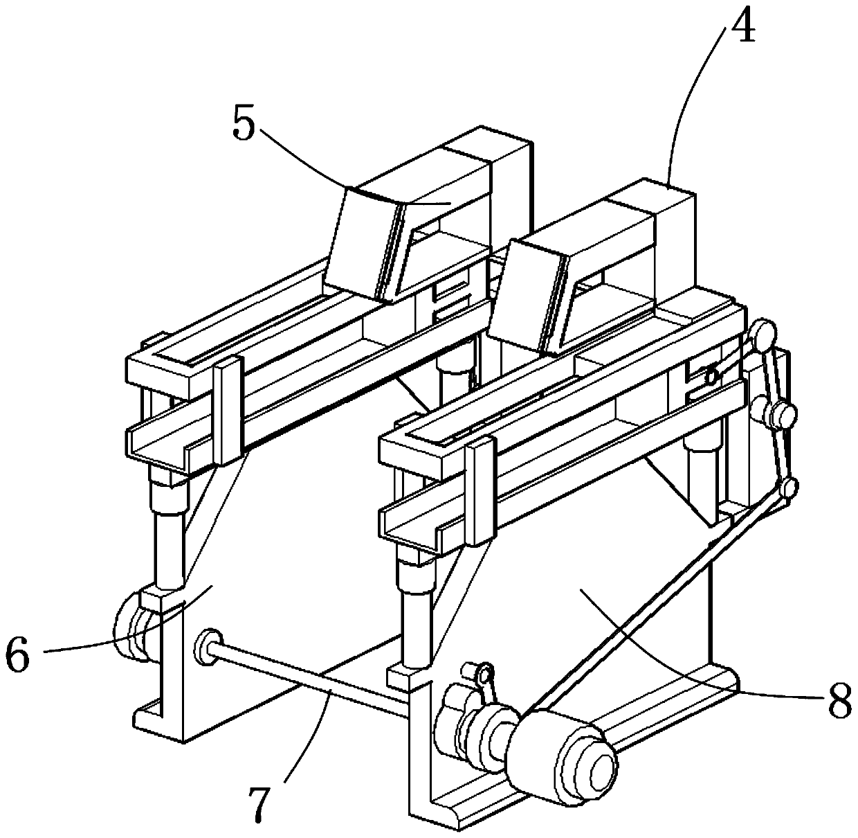 Pushing device for machining production