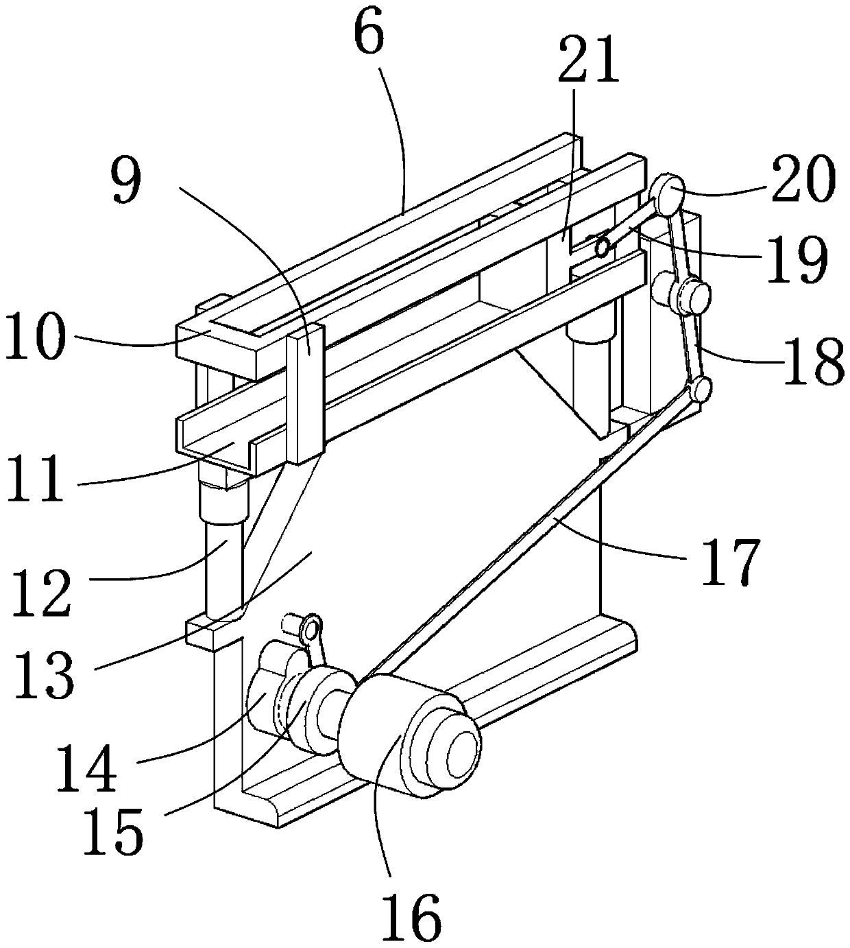 Pushing device for machining production