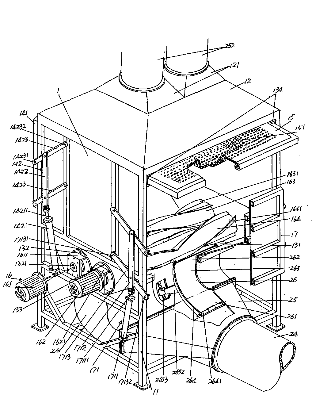 Airflow filling type automotive interior preforming machine