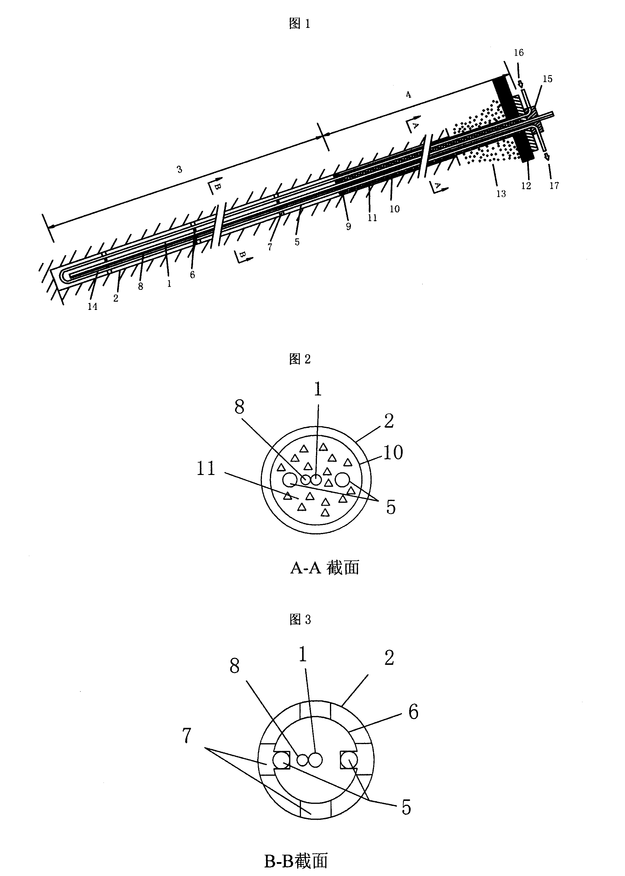 Shallow layer geothermal energy converting anchor rod