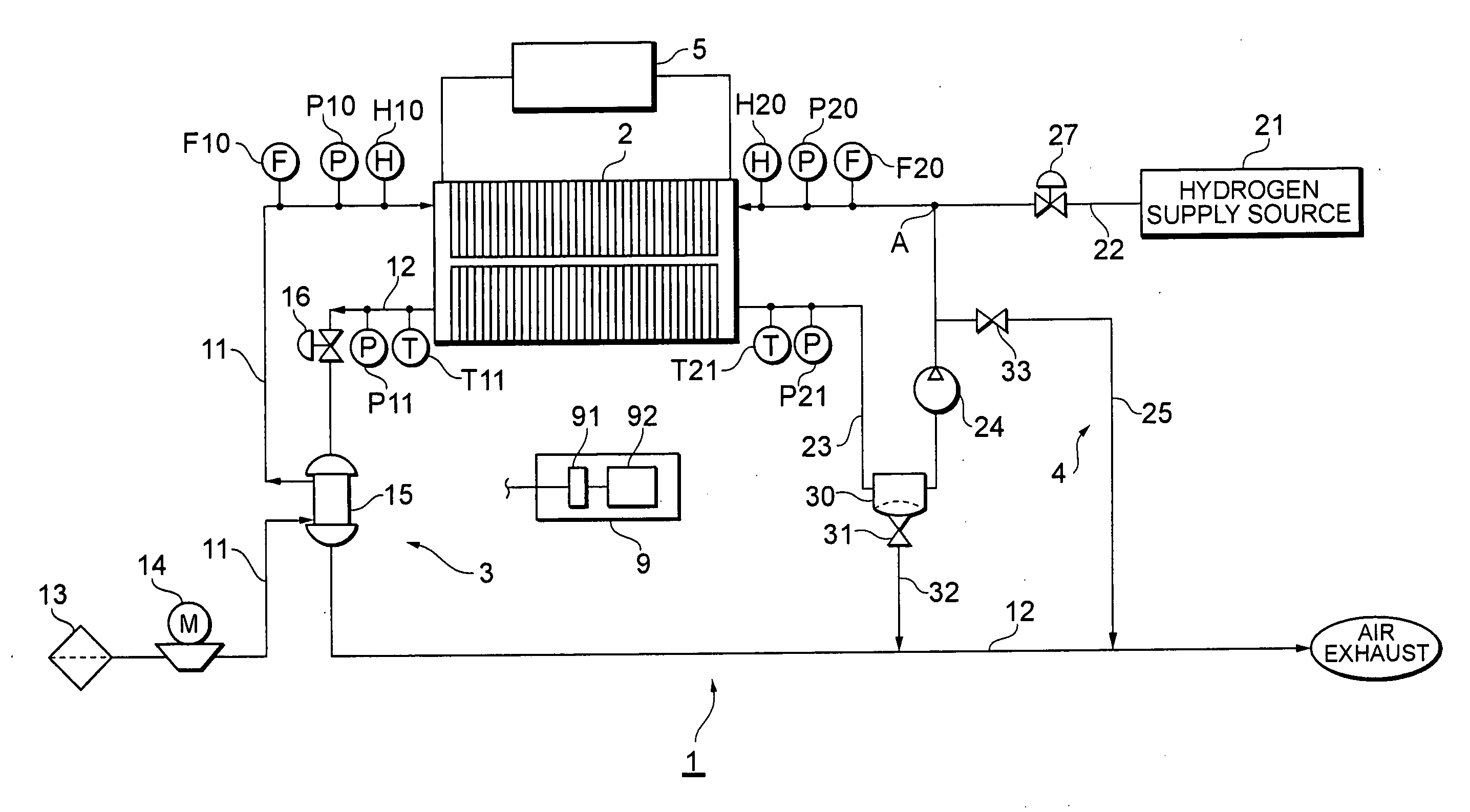 Fuel cell system and generation control device