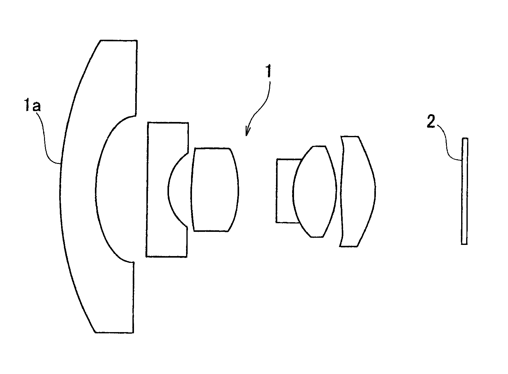 On-vehicle camera lens glass material and on-vehicle camera lens