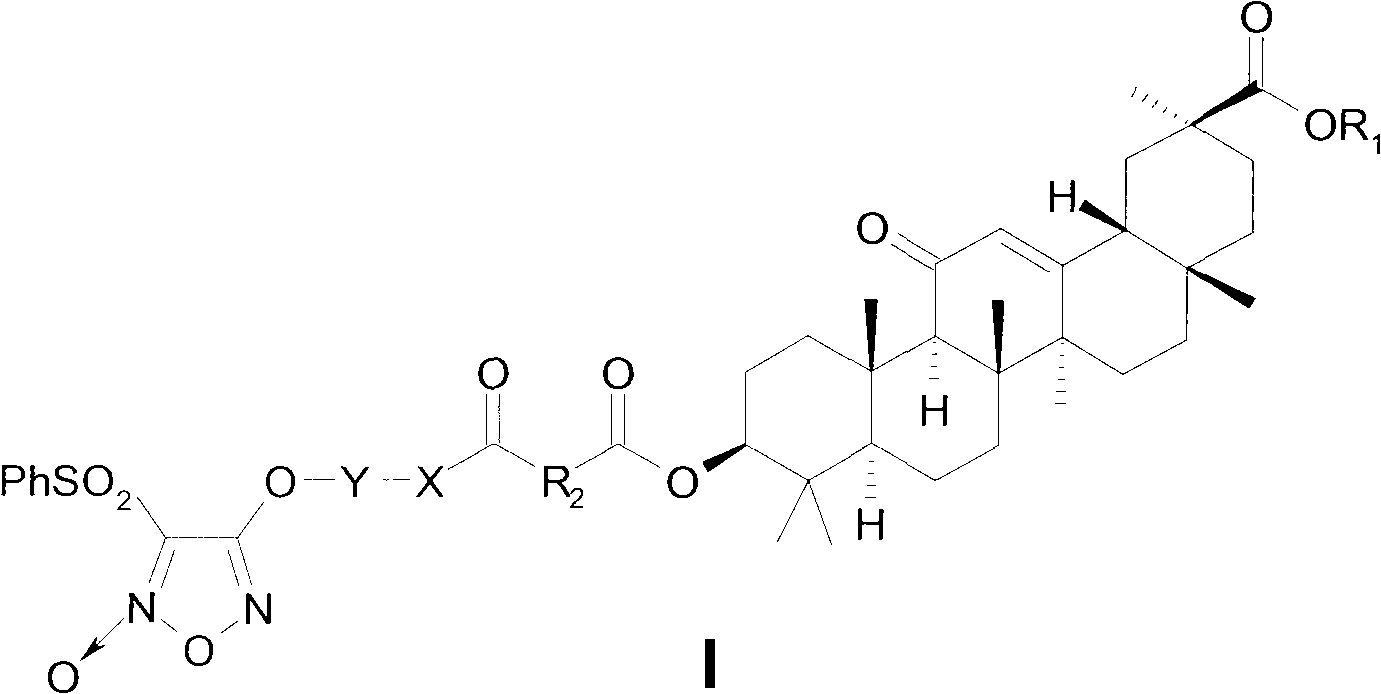 Novel glycyrrhetinic acid derivative, and preparation method and medicinal uses thereof