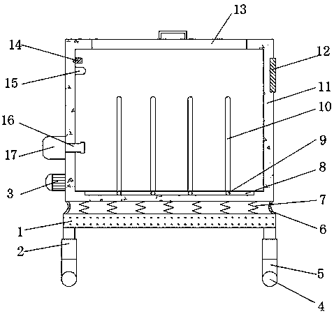 High-uniformity collecting device for spinning cloth