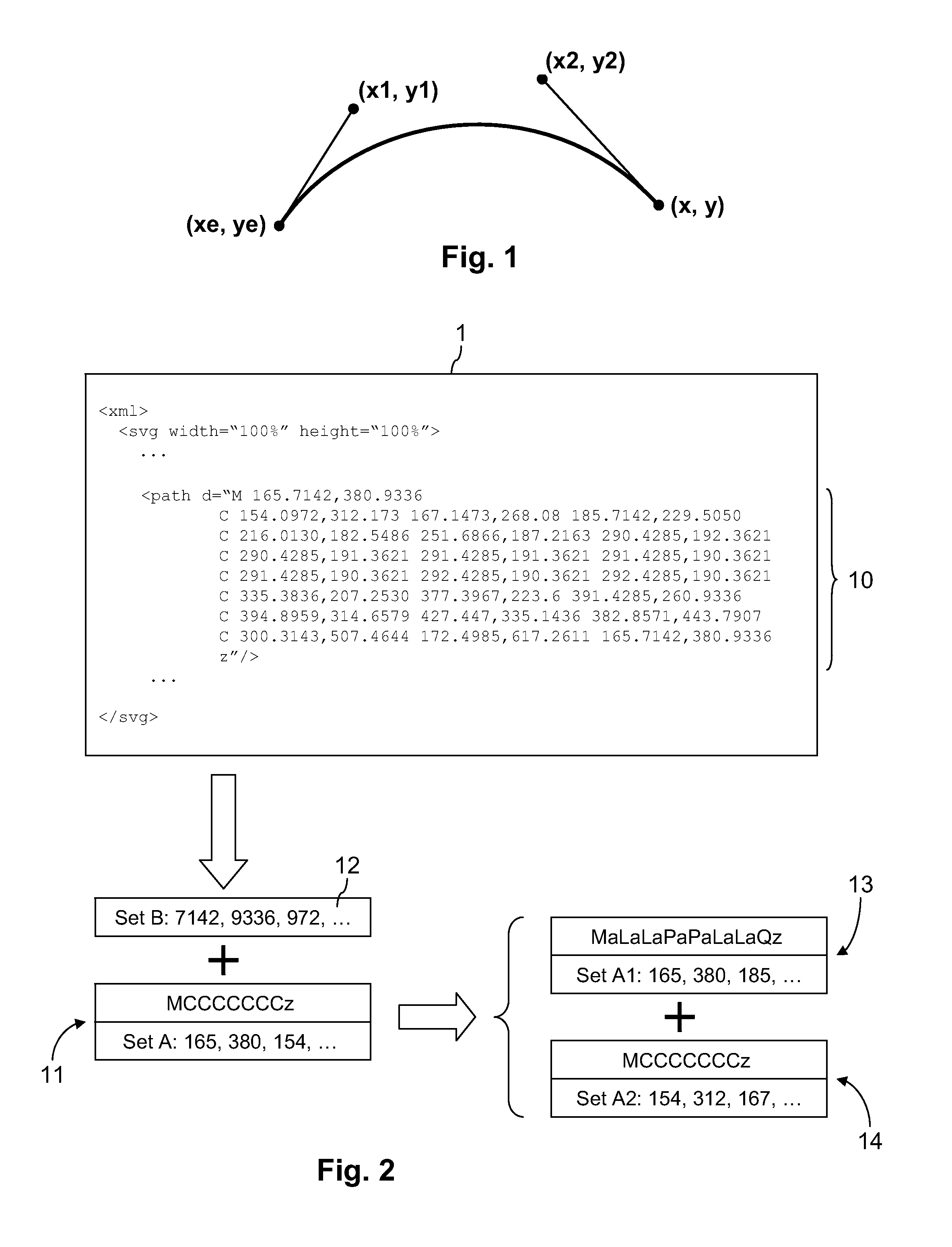 Method of encoding and decoding a graphics path sequence into a layered scheme