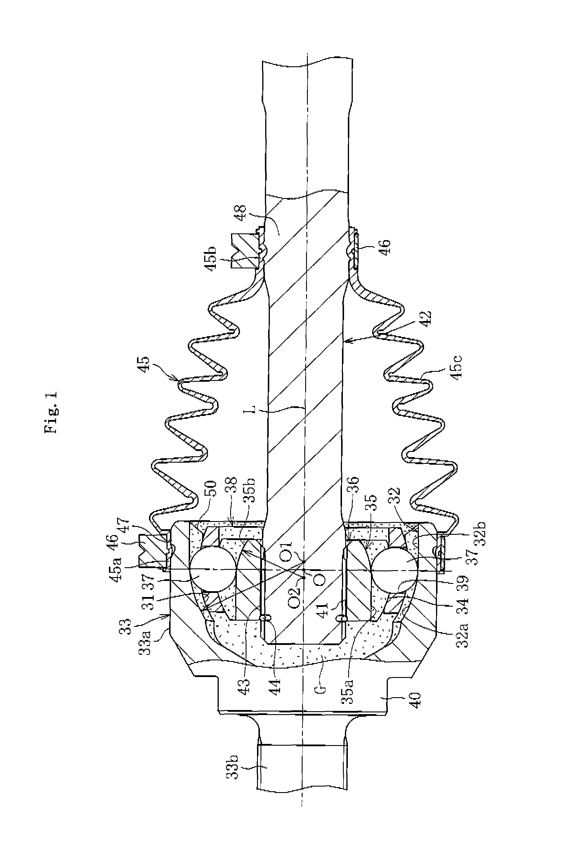 Fixed-type constant velocity universal joint