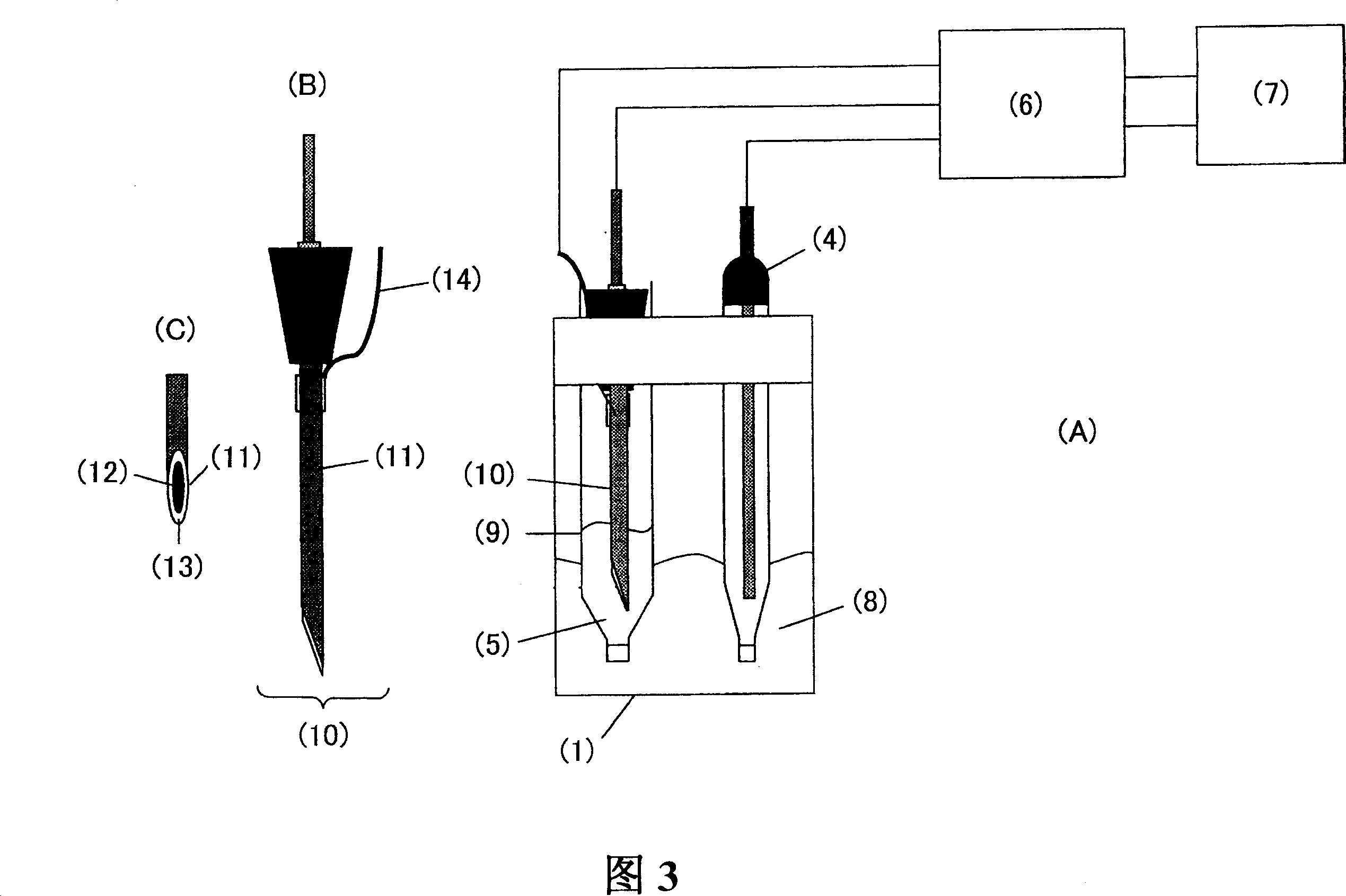 Electrode for superoxide anion and sensor using the same