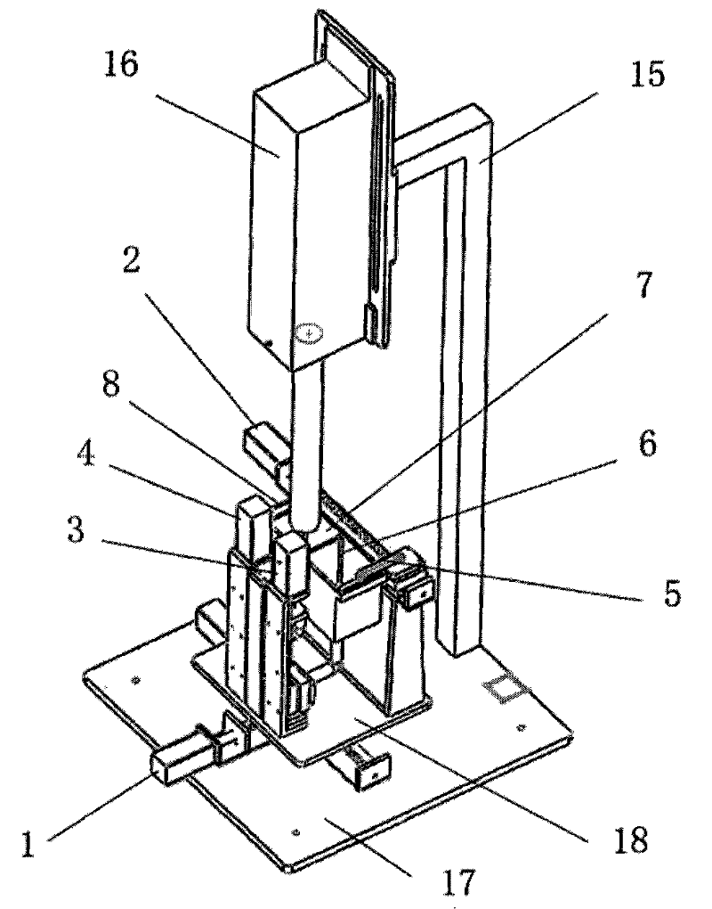 Laser sintering machine based on nano hydroxyapatite and used for manufacturing absorptive artificial bone