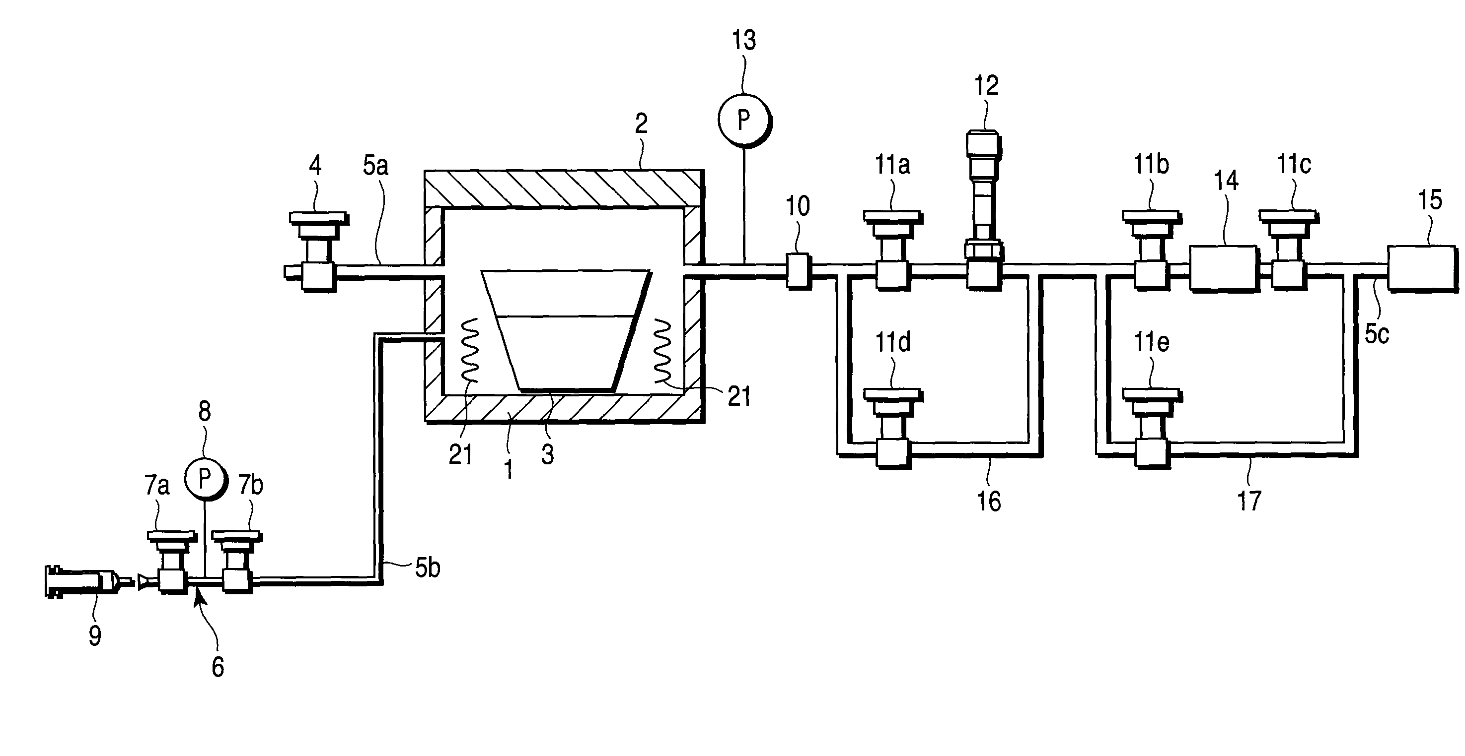 Gas amount measurement device