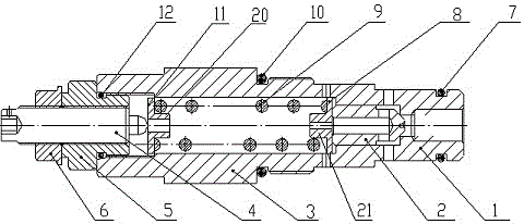 Overload protection valve and overload valve with overload protection valve