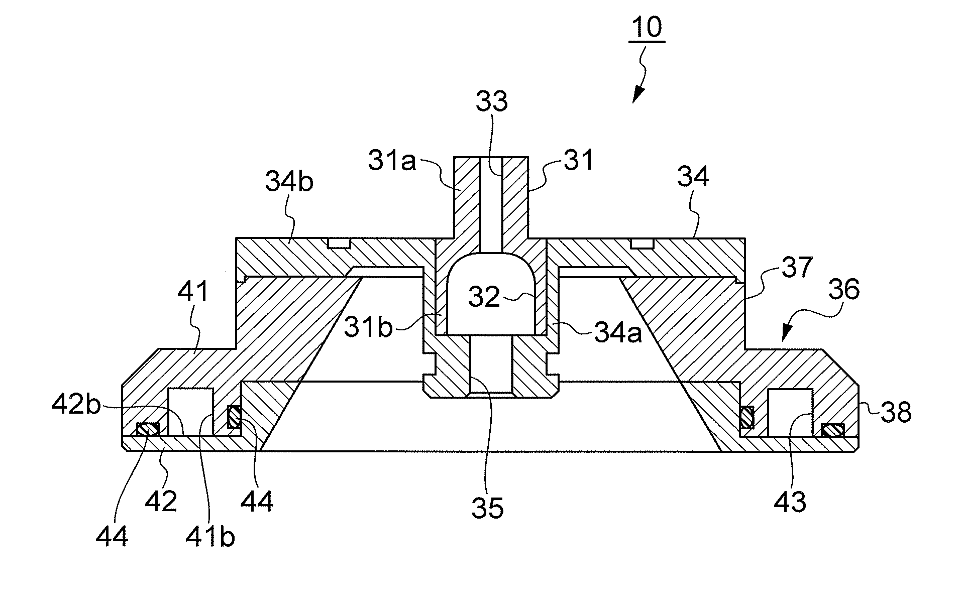 Cooling structure for open x-ray source, and open x-ray source