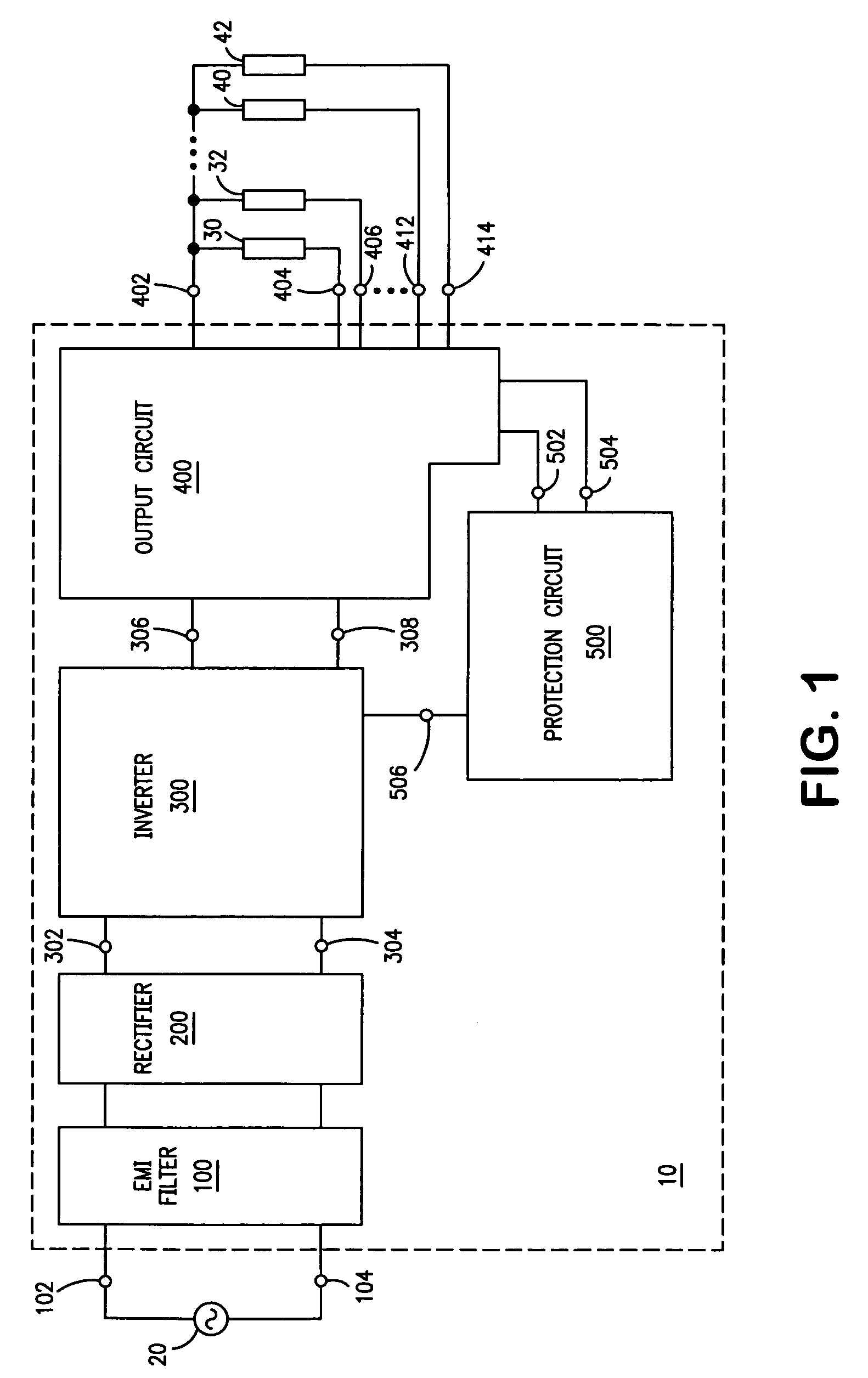 Ballast with end-of-lamp-life protection circuit