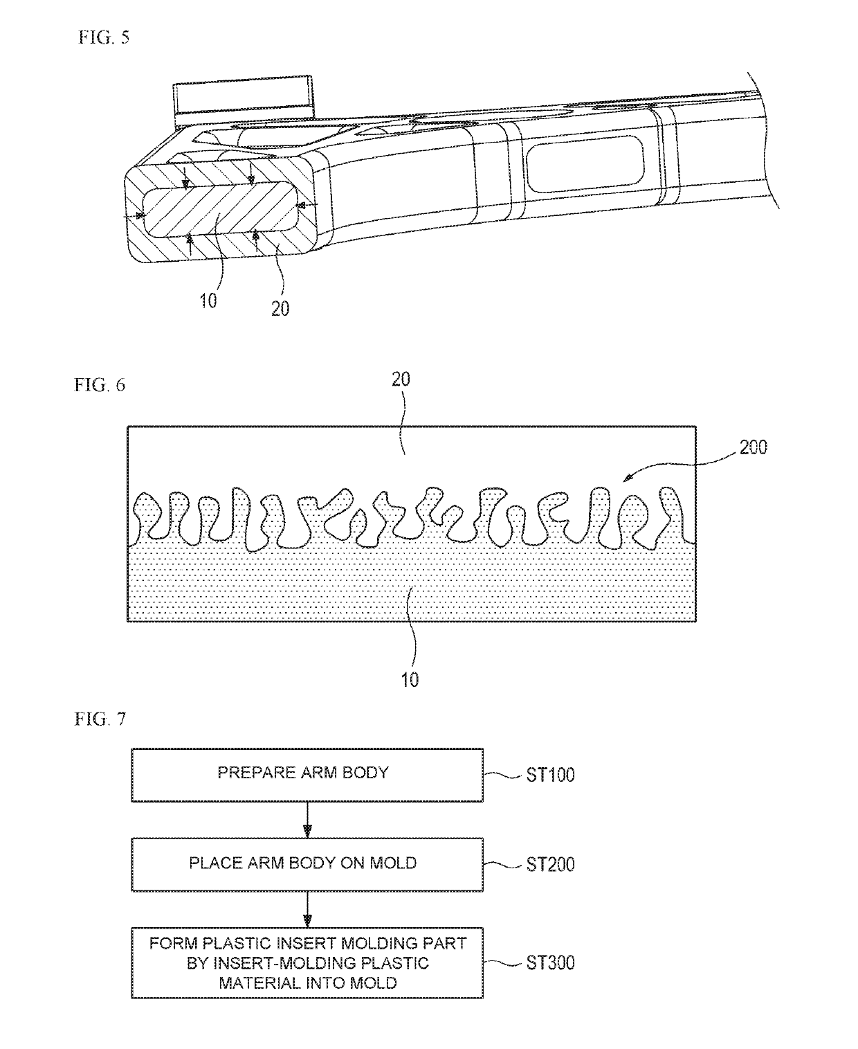 Hybrid suspension arm for vehicle and method for manufacturing same