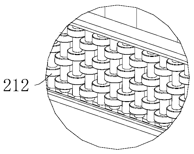 Stacking device and loading machine