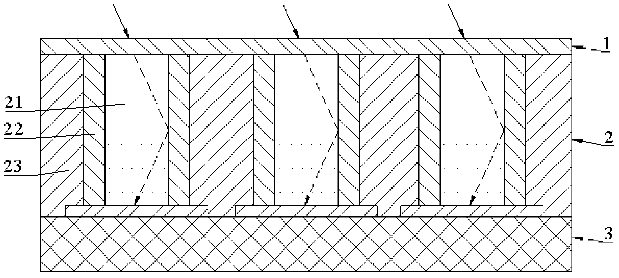 Three-dimensional scintillator optical fiber array X-ray detector and preparation method thereof