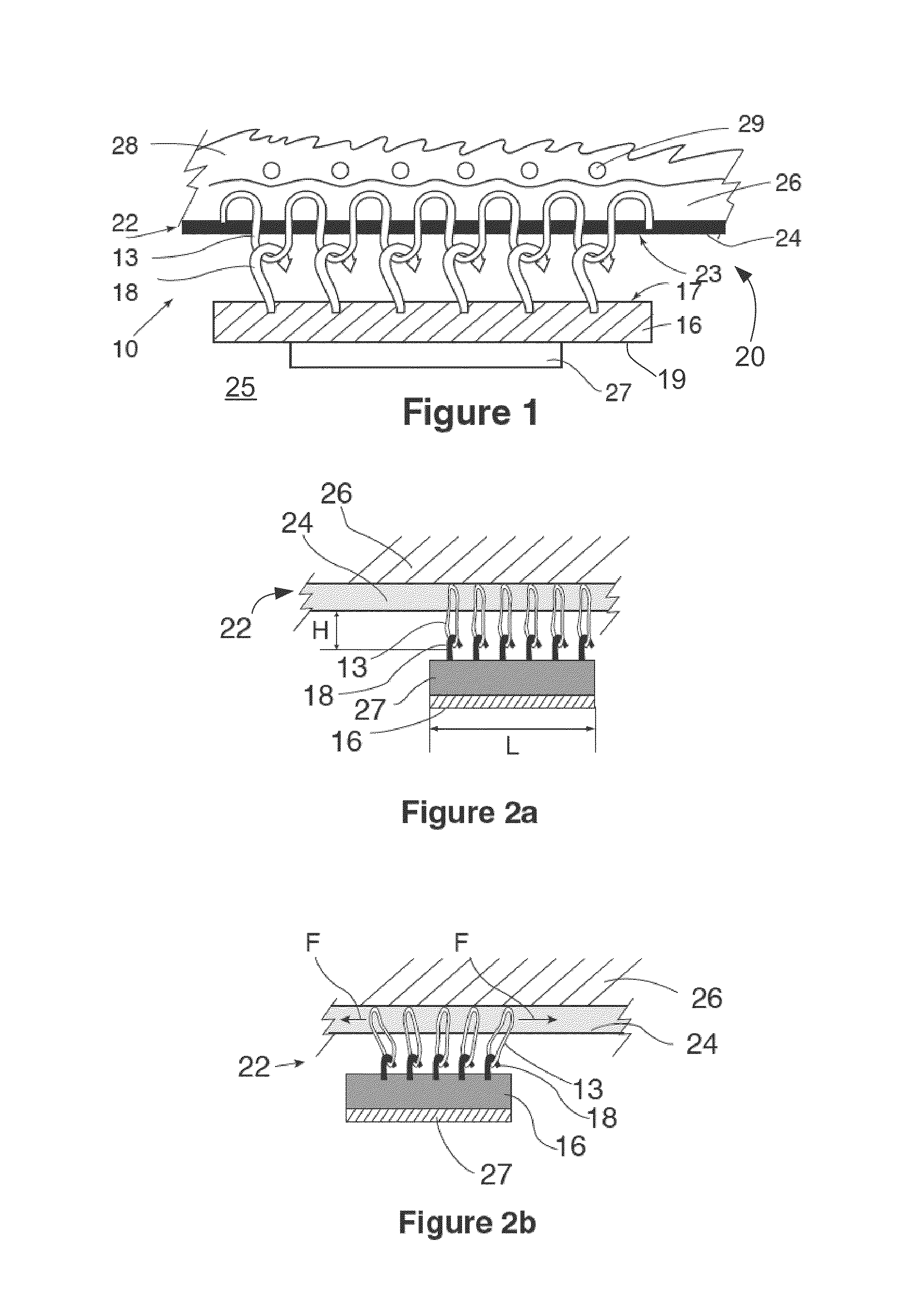 Tyre equipped for attaching an object to the wall thereof and method for making same
