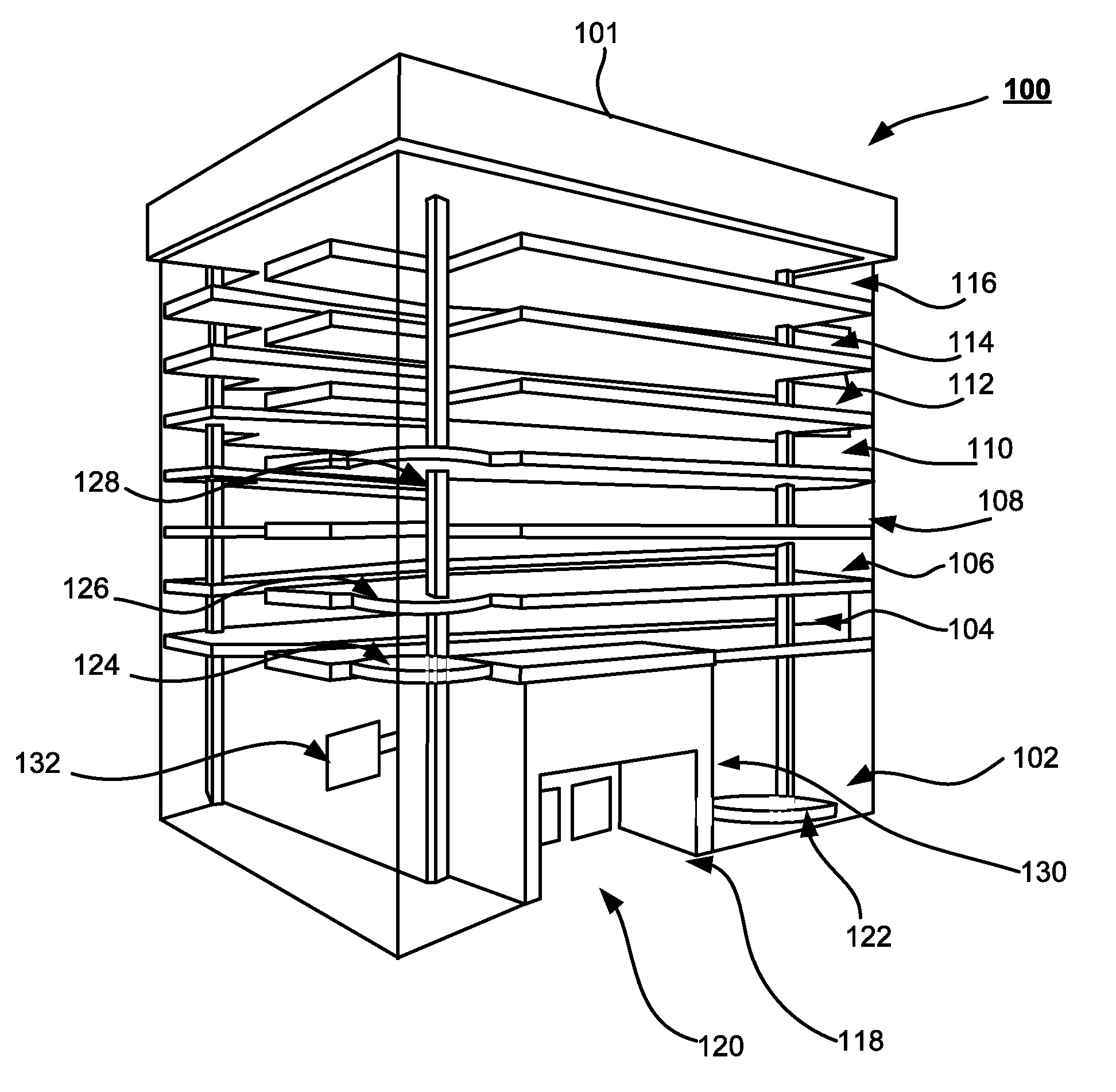 A system and method for automated goods storage and retrieval