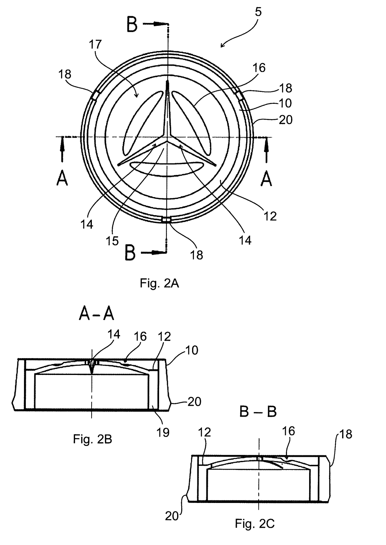 Valvular closure element, closure cap comprising the valvular closure element, and a method and an apparatus for manufacturing the valvular closure element