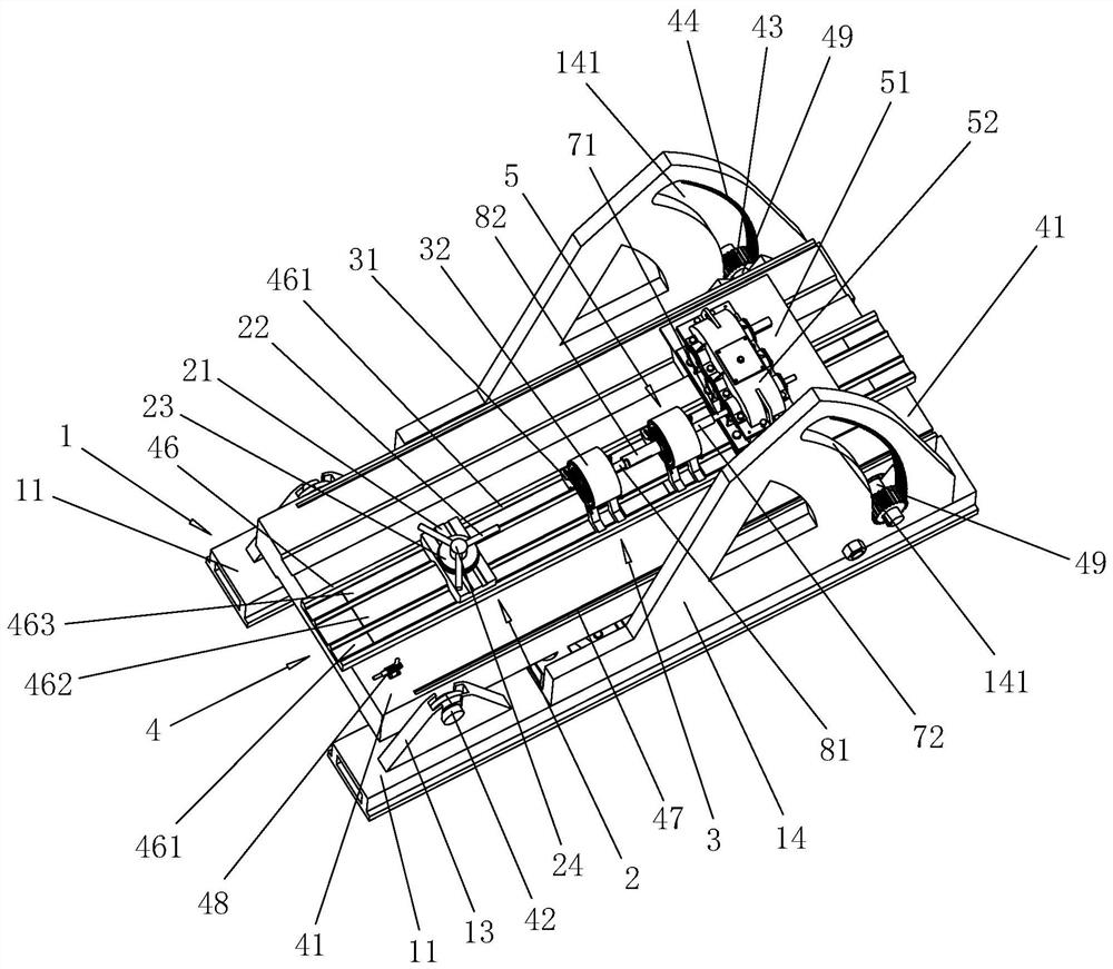 A high-speed abrasive flow rotary ultra-fine grinding device for large aspect ratio micro-shafts