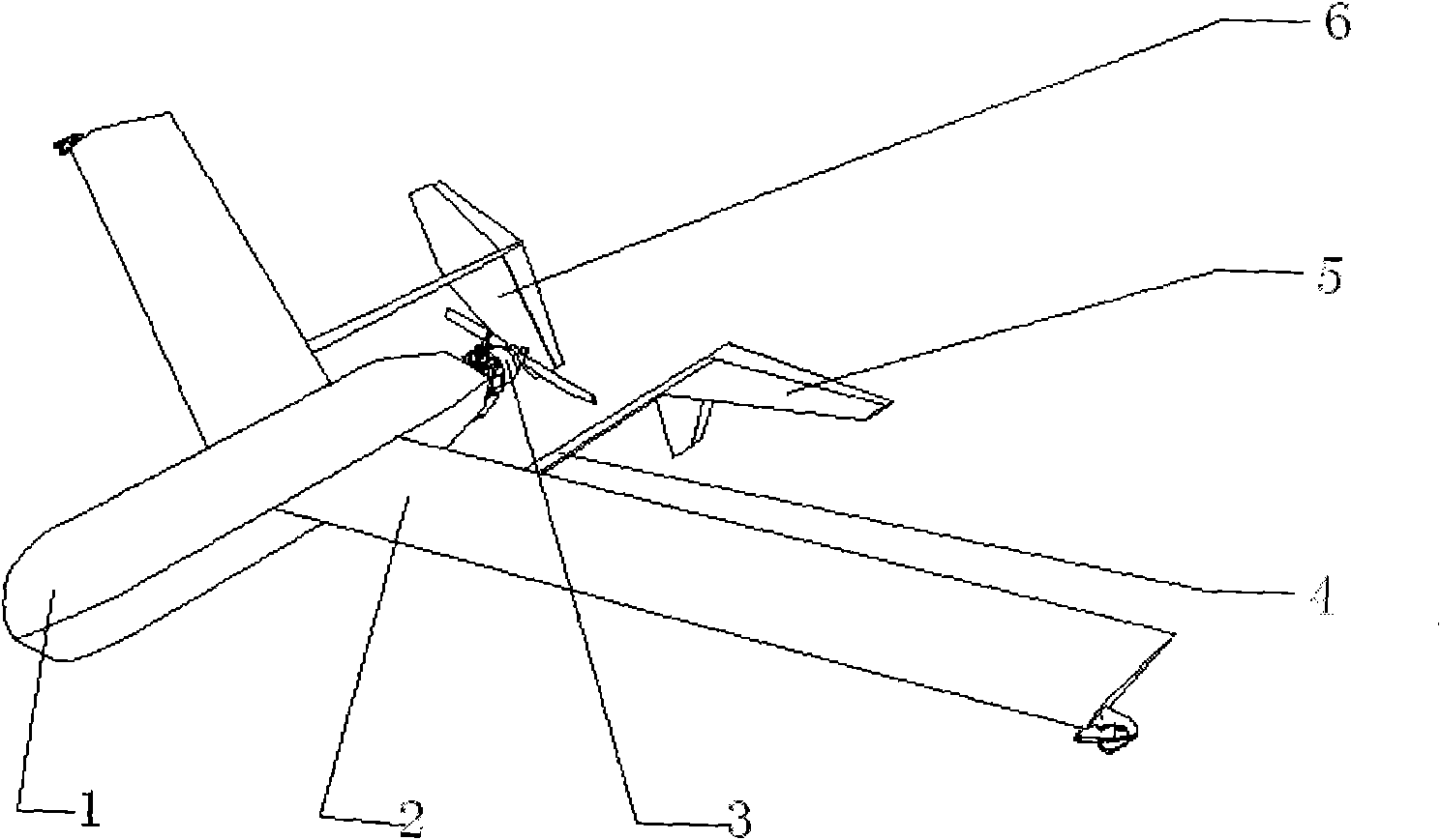 Small UAV aerodynamic layout for vertical rope-type recovery