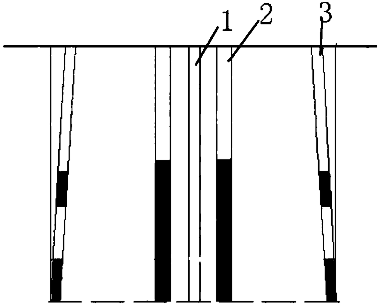 Blasting method for bridge cylindrical pile foundation with pile foundation diameter of 1.1-1.3m
