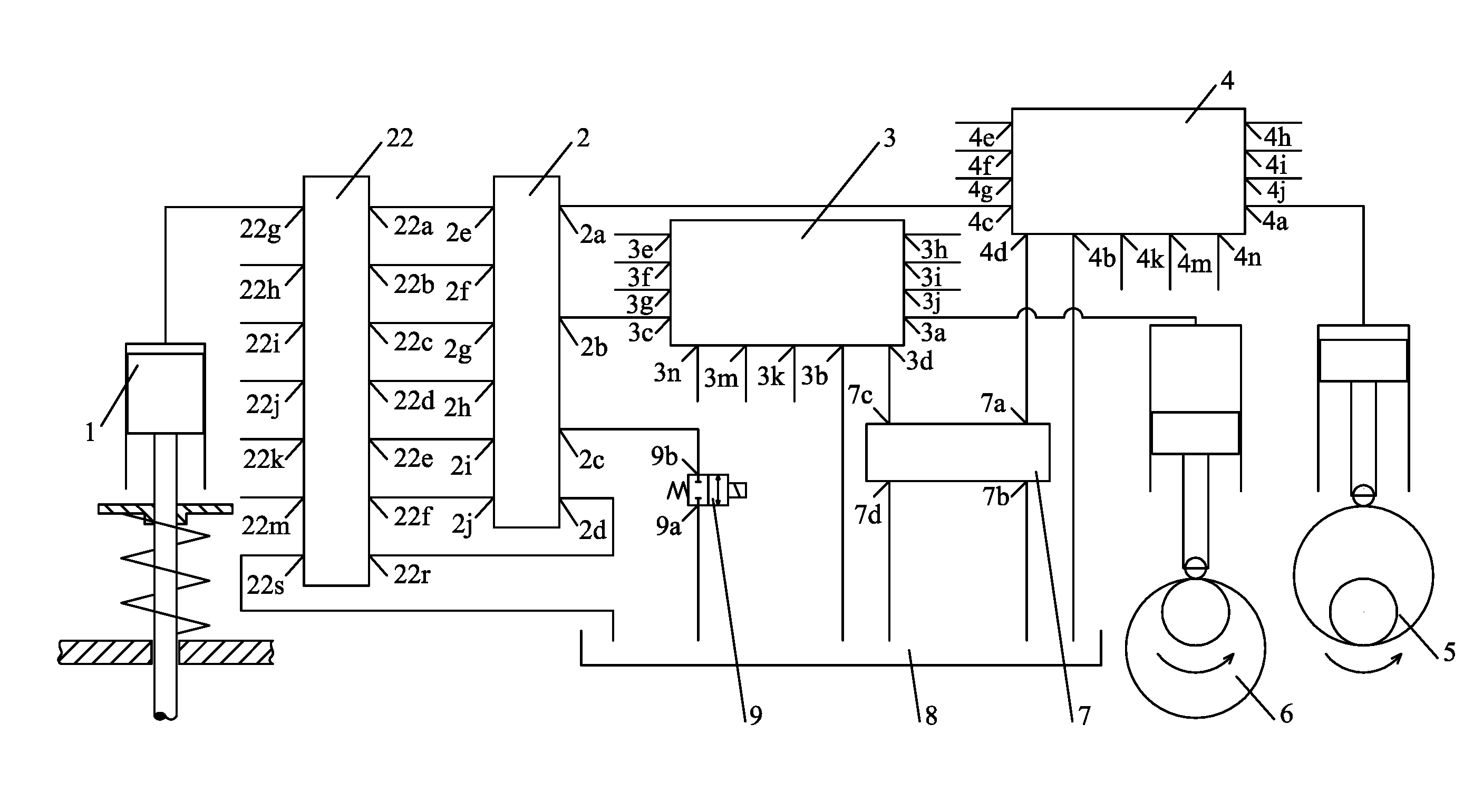 Modularized multifunctional variable valve actuation system for use in 6-cylinder internal combustion engine