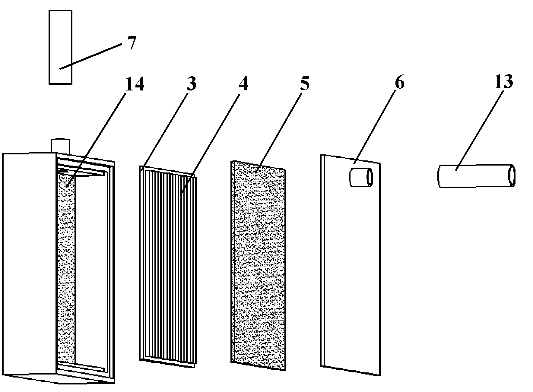 Micro LHP radiating system for integrated electrofluid power pump