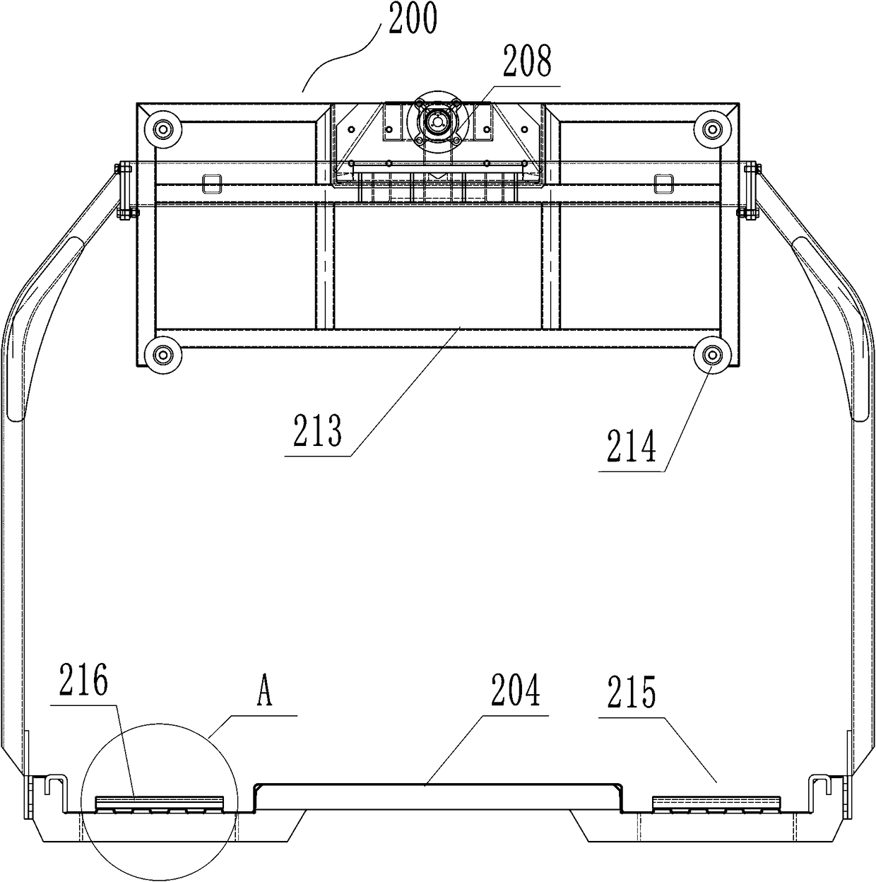 Rotary type vertical circulation mechanical parking device