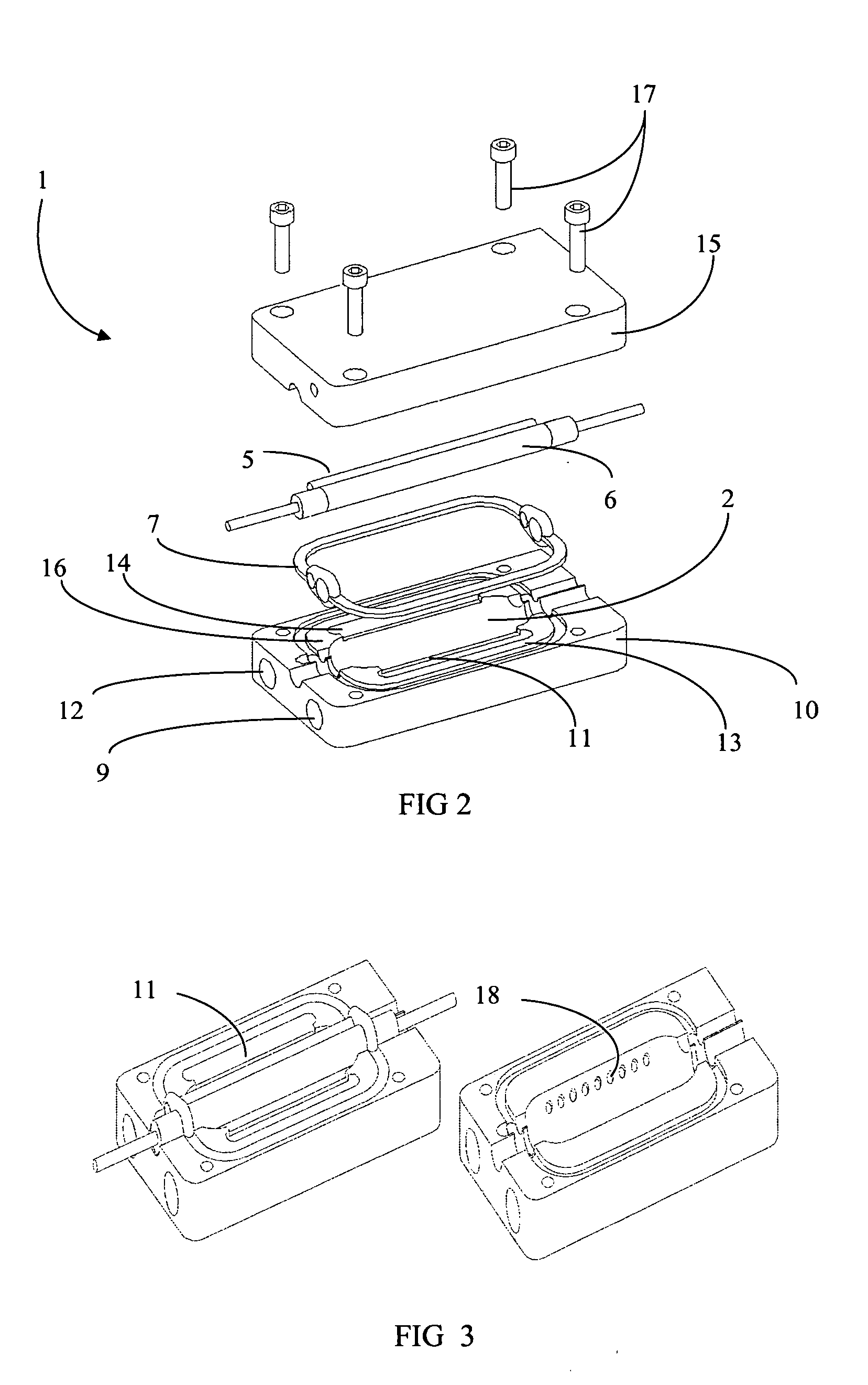 Integrated laser cavity with transverse flow cooling