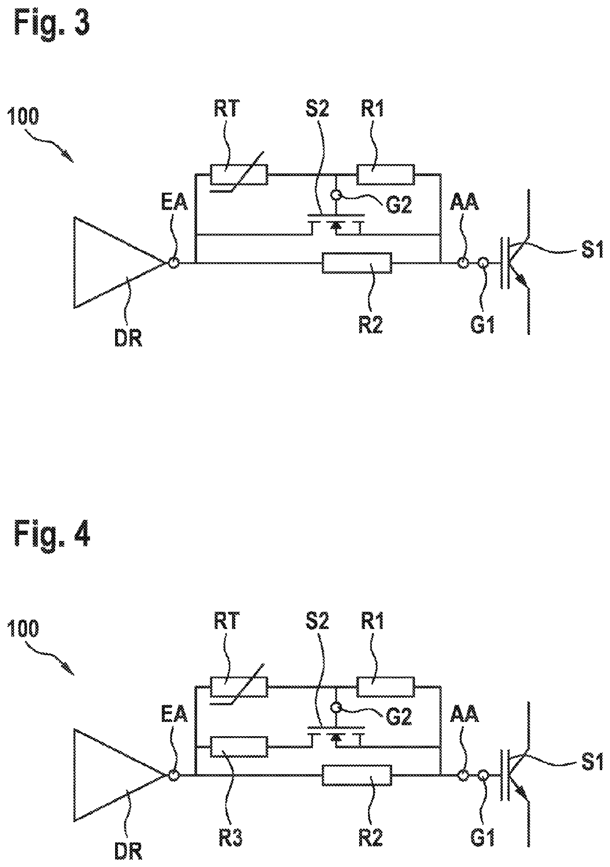 Circuit arrangement for the temperature-dependent actuation of a switching element