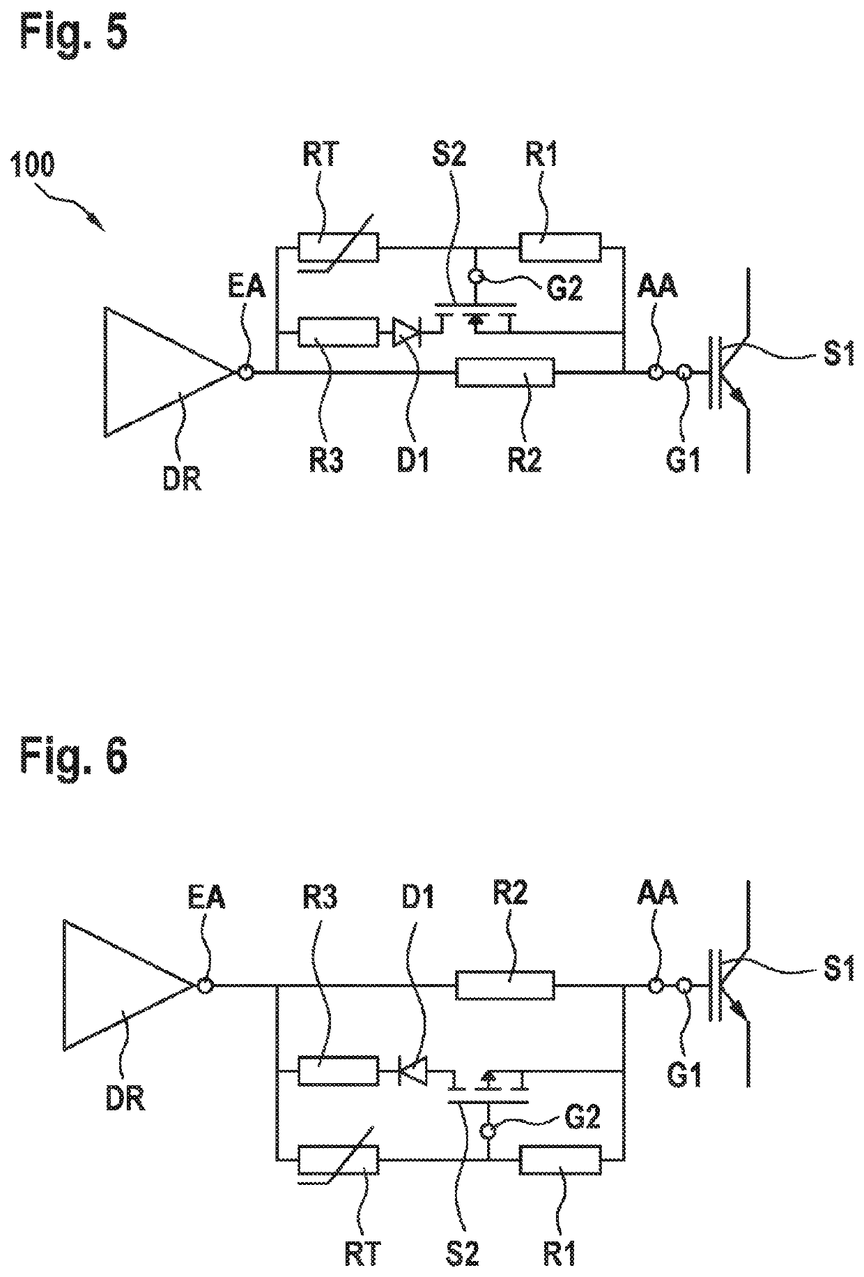 Circuit arrangement for the temperature-dependent actuation of a switching element