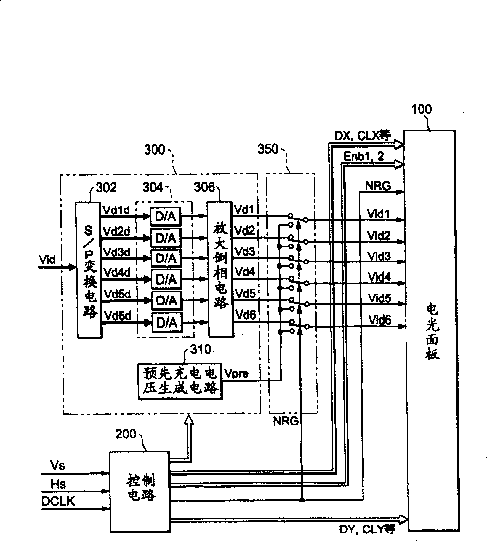 Electro-optical display device and electronic apparatus comprising such a device